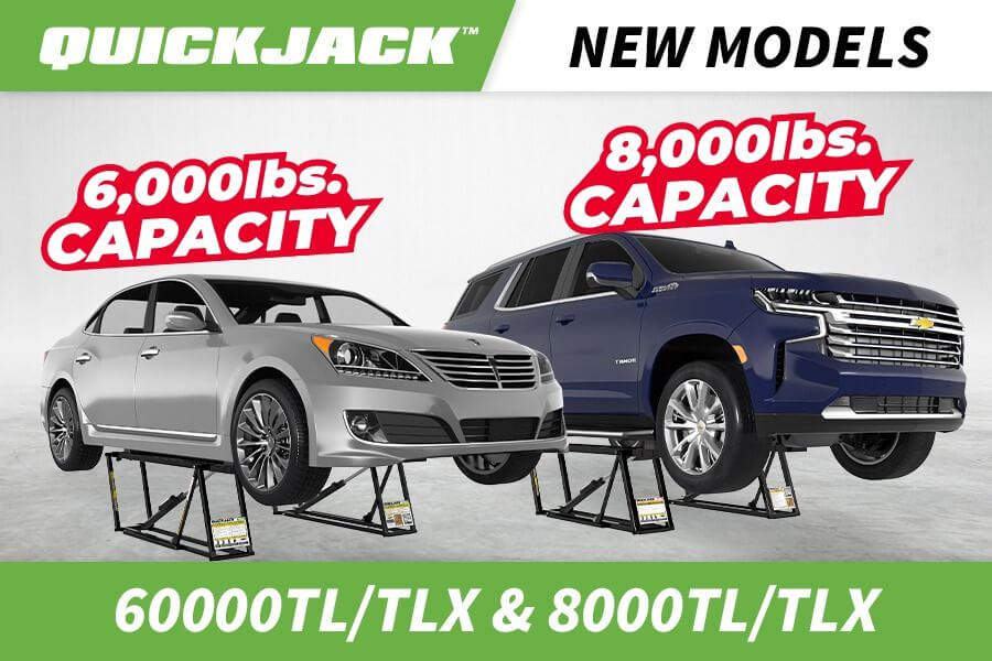 QuickJack Just Got Even Better: Introducing the 6000TL/X and 8000TL/X Models!