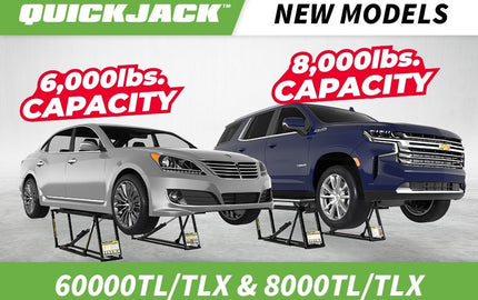 QuickJack Just Got Even Better: Introducing the 6000TL/X and 8000TL/X Models!