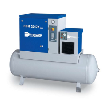 CECCATO CSM20DX Rotary Screw Compressor + Dryer + Tank 500L