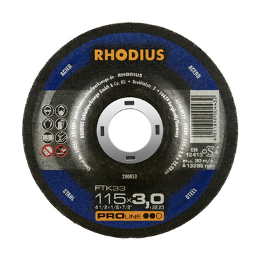 RHODIUS FTK33 Carbon Steel Cutting Disc